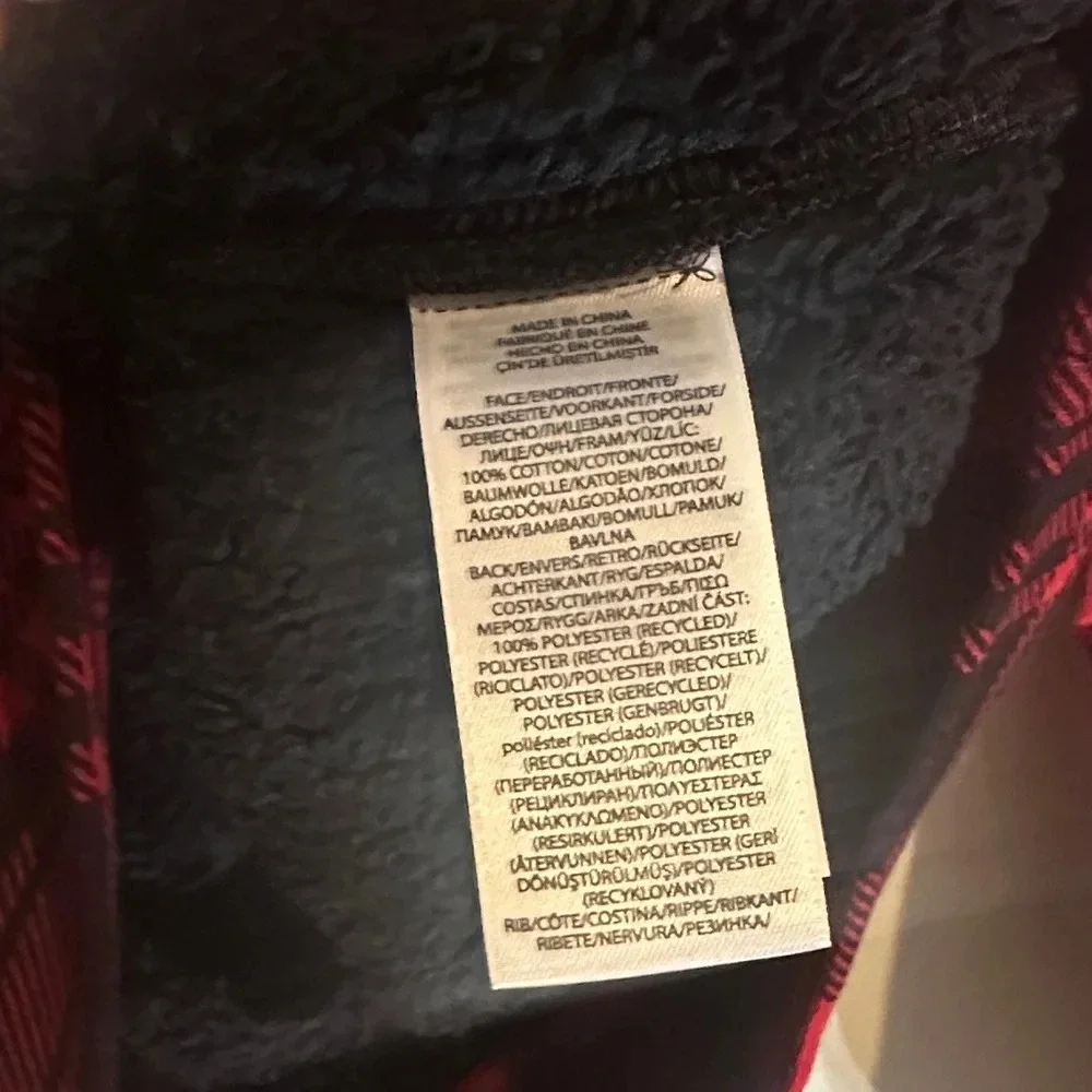 Ralph Lauren Kids Plaid Hoodie in Red and Black